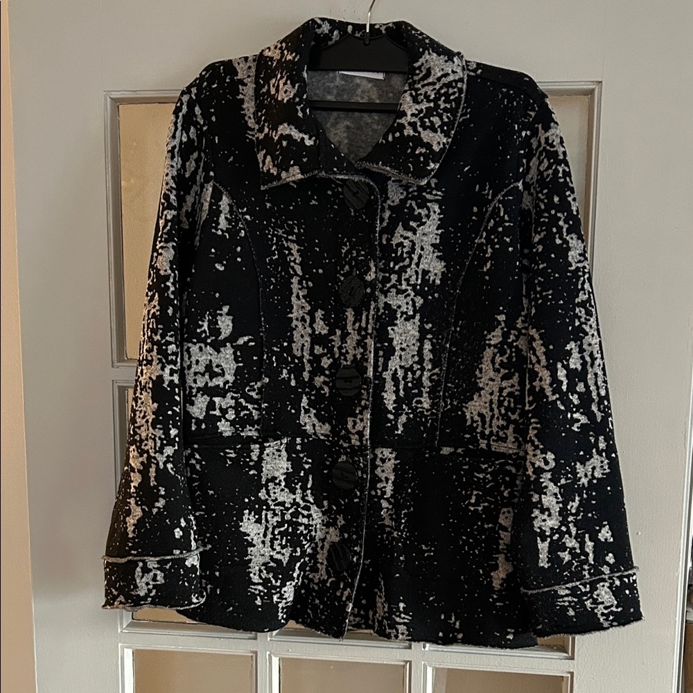 Habitat Black and White Textured Blazer